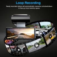 Cámara dual, 1080P delantera y 720P interior, conector de coche de 5V, batería de polímero de litio recargable, montaje adhesivo, compatible con PC, posición de conducción universal - No incluye tarjeta SD - details 5