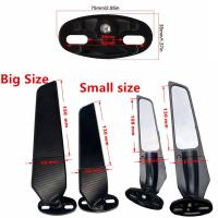 Espejo Retrovisor Ajustable Para Motocicleta Suzuki GSXR 600 750 1000 GSX1300R GSX650F GSX-R Aluminio Y Vidrio Negro - details 11