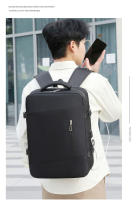 Bolsa de viaje expandible de gran capacidad con varios colores disponibles para computadora portátil de viaje, mochipa para Pareja with Carga USB para helbres y Mujeres. - details 20