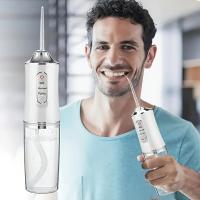 Irrigadores De Agua Eléctricos Para Dientes, Irrigador Oral Blanqueador Dental Con 4 Boquillas De Chorro, Kit De Cepillo De Dientes Blanqueador Impermeable Para Uso En Casa Y Viajes - details 0