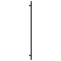 vidaXL Tiradores para armarios 10 uds acero inoxidable negro 480 mm - details 2