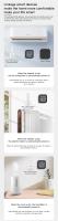 Sensor De Temperatura Y Humedad Mini Con Pantalla LCD Control Remoto Por App Y Voz Compatible Con Google Tuya Smart Home Bluetooth 5.0 - details 8