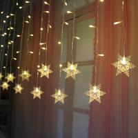 Curtain De Navidad LED Con Icicles Y Enredaderas De Hadas 4M Decoración Para Jardín Fiesta Hogar Año Nuevo - details 20