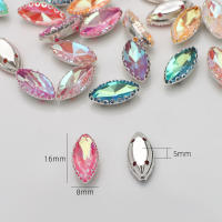 20Pcs Diamantes De Agua Colores Caballo Ojo 8x16MM Para Manualidades Joyería Vestimenta Casco Boda Zapatos Y Sombrero Accesorios - details 1