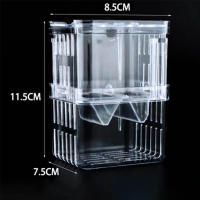 Caja De Cría Para Acuario Divisor De Acrílico Pequeño Para Peces Agressivos Camarones Y Peces Payaso Herramienta De Reproducción Y Incubación Para Peces Heridos - details 5