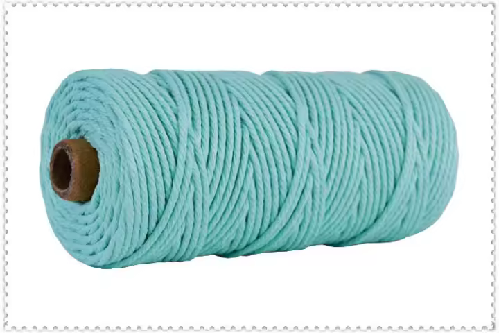 Cordón De Algodón Colorido Para Macramé 3mm 100% Hecho a Mano Decoración Bohemia Para Hogar Y Boda 110 Yardas Tejido Trenzado Eco-amigable - 1