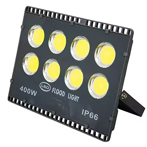 400w Floodlight Led Foco Proyector Led para Exterior Iluminación Decoración 6500k luz fria IP66 gris [Clase de eficiencia energética A++] - 1
