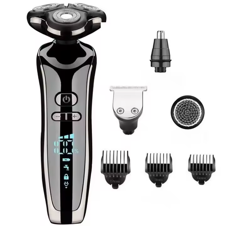 Afeitadora Electrica Hombre El juego de aseo inalámbrico resuelve todas sus necesidades de aseo personal. Experimente un afeitado suave y al ras con las cuchillas y láminas de acero inoxidable hipoalergénicas de última generación que están diseñadas espec - 1