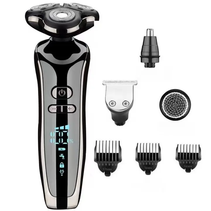 Afeitadora Electrica Hombre El juego de aseo inalámbrico resuelve todas sus necesidades de aseo personal. Experimente un afeitado suave y al ras con las cuchillas y láminas de acero inoxidable hipoalergénicas de última generación que están diseñadas espec - 1