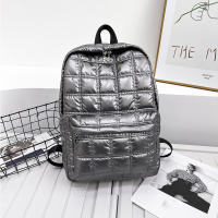 Mochila De Invierno Yogodlns Espacio Algodón Para Mujer Gran Capacidad Escuela Bolsa Viaje Nylon Impermeable Rucksack Estudiante Pack Femenino - details 15