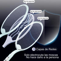AYA MARKT Raqueta Matamoscas Eléctrica 2 en 1,Mata Mosquitos Eléctrico USB Recargable,Luz UV,3Capas de Red,con Soporte,para Casa,Jardín,Camping,Oficina,Restaurante... - details 3