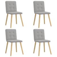 vidaXL Sillas de comedor giratorias 4 unidades tela en color Gris oscuro/Taupé/Azul y más | cómodas modernas ergonómicas para comedor cocina salón hogar - details 11