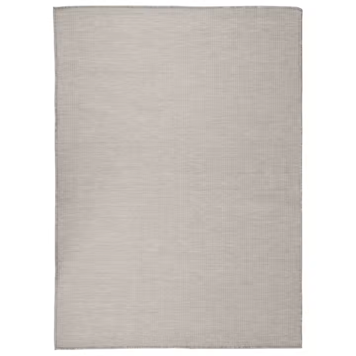 vidaXL Alfombra de exterior de tejido plano gris taupe 200x280 cm - 1