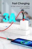 Cable USB De Carga Rápida Para iPhone 14 13 12 11 pro Max X XR 6 7 8 plus SE Apple iPad Compatible Con Nephy 3A Corriente Malla 3m - details 1