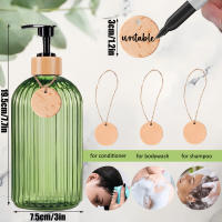 Botella De Ducha Verde Recargable Para Jabón Champú Condicionador Y Bodywash Etiqueta Vacía Decoración Para Casa Y Apartamento Capacidad 500ml/16.9oz - details 5