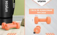 UNYCOS Set de 2 Mancuernas Redondas 1-10Kg Pesas de Neopreno, Antideslizantes y Ergonomicas - details 4
