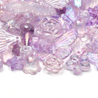 Talares De Acrílico Morado 20g Para DIY Joyería Pulseras Collares Cadenas De Llaves Accesorios Forma Corazón 10mm - details 3