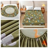 Sábana Elástica Impermeable De Poliéster UPzo Tamaño King Para Cama Con Banda Elástica Alrededor Del Matraces Diseño De Dibujos Animados Sin Funda Para Almohada - details 8