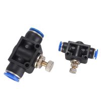 Válvula Manual HVFF SA Air Pneumática Conector Rápido 4mm 6mm 8mm 10mm 12mm Para Girar Interruptor Válvula De Limitación De Corriente - details 6