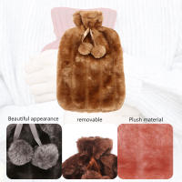 Funda De Botella De Agua Caliente De 2000ml Con Peluche Protección Invierno Resistente Al Frío Y Al Calor Funda Suave Para Botella De Agua Caliente - details 2
