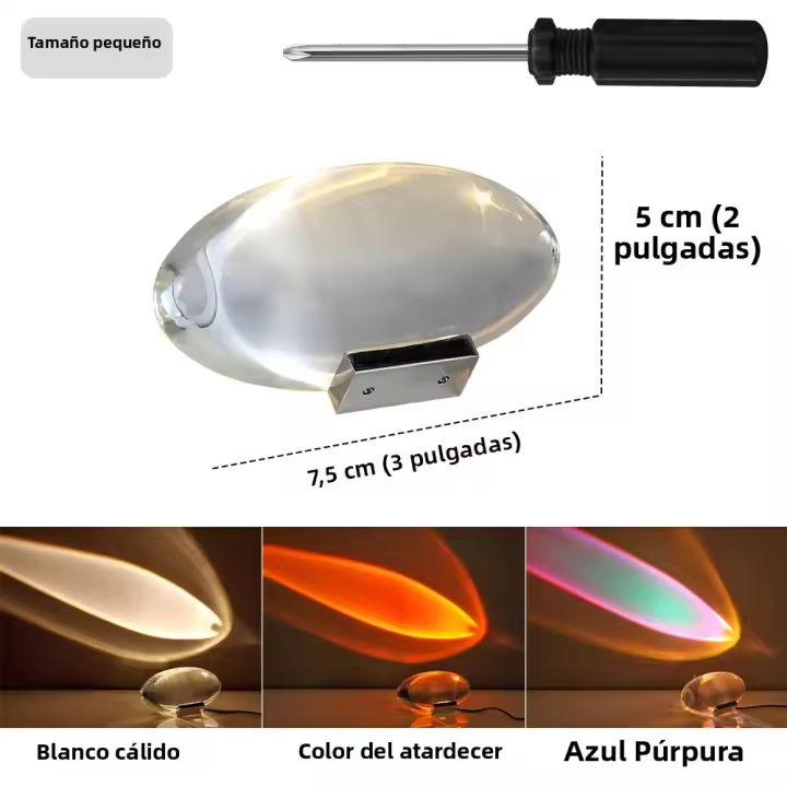 Lámpara De Mesa Diseñadora Italiana LED Cristal Ojo Del Cielo Forma De Huevo Decoración Para Dormitorio Y Sala De Estar Proyector De Luz Nocturna Lámpara De Noche Para Cama - 1