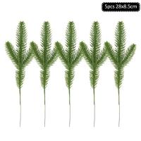 Planta Artificial De Pino Con Hojas Y Conos De 80cm 5 Ramas Colgante Para Decoración De Navidad Y Hogar Material Plástico - details 8
