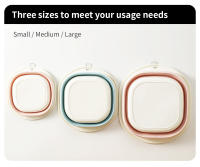 Paila De Baño Plegable De Silicona 1 PCS Portátil Y Ecológica Para Viajes Y Uso Doméstico En El Baño Opcional Colgante - details 7