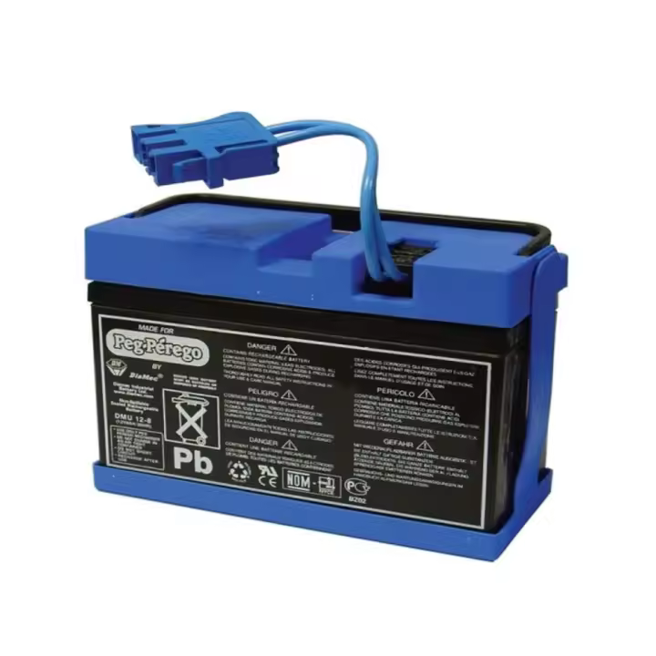 Peg Perego Batería Recargable 12V 8Ah para Correpasillos - Mayor Tiempo de Uso - 1