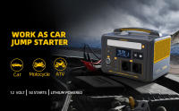 VTOMAN JUMP 600X Estación de Energia Portátil kit supervivencia 72 horas, generador de luz inverter electrico solar portatil,299Wh, Salida de 600W, Capacidad Expandible de 939Wh, 9 Puertos, PD 60W USB-C，supervivencia grupo electrogeno - details 4