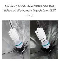 E27 220V 5500K 135W Photo Studio Bombilla Luz de Vídeo Fotografía Luz Del Día La Lámpara (E27 Bombilla) - details 0