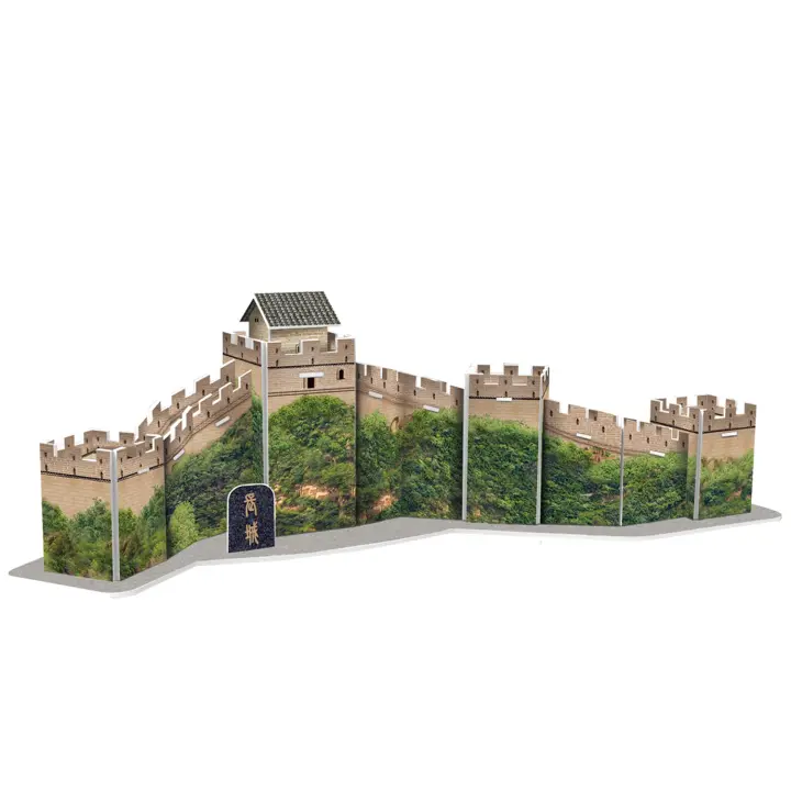 DAM. Puzle 3D de cartón de la Gran Muralla China. 21 piezas. 31x11x10cm. - 1