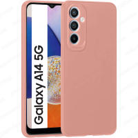 Funda + Protector Cristal Vidrio Templado (Opcional) Para SAMSUNG GALAXY A14 5G Proteccion 3D Cámara, Cubre Cámara, Carcasa, TPU Silicona Suave Mate, Color Negro Azul Rojo Rosa Morado, Ajuste Perfecto, Acceso Conectores Carga Auricular, Meloenvias mle26 - details 3