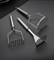 Molinillo De Patatas De Acero Inoxidable Manual Triturador De Verduras Eco-amigable Herramienta De Cocina Para Calabaza Y Tofu - details 15