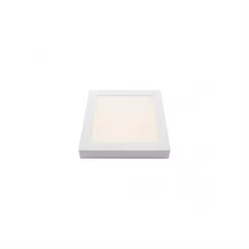 FABRILAMP Downlight Superficie Toba 12w 4000k Blanco Cuadrado 1080Lm 3,5x17x17 Cm - Iluminación Potente - 1