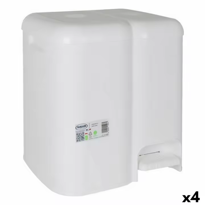 Cubo de basura Tontarelli Patty Blanco (4 Unidades) - 1