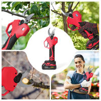 Tijeras de Podar Eléctricas Inalámbricas 1000W 50mm Pantalla LED Tijeras de jardinería recargablescon 2 Baterías de 21V 7500mAh y Cuchilla de Repuesto y Mochila para corte de ramas de frutas - details 7