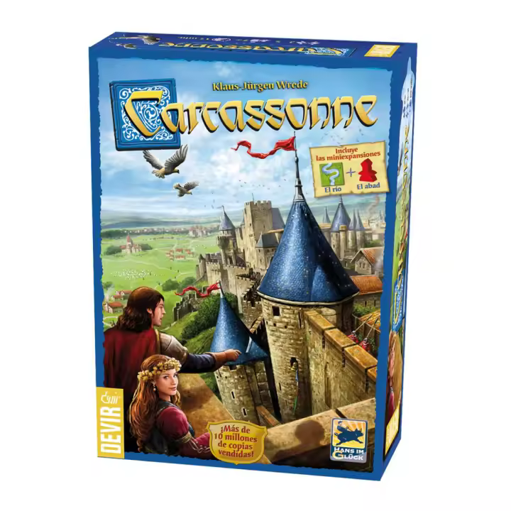Juego Carcassonne Basico ¡Crea Tu Propio Territorio! (Devir BGCARCAS2) - 1