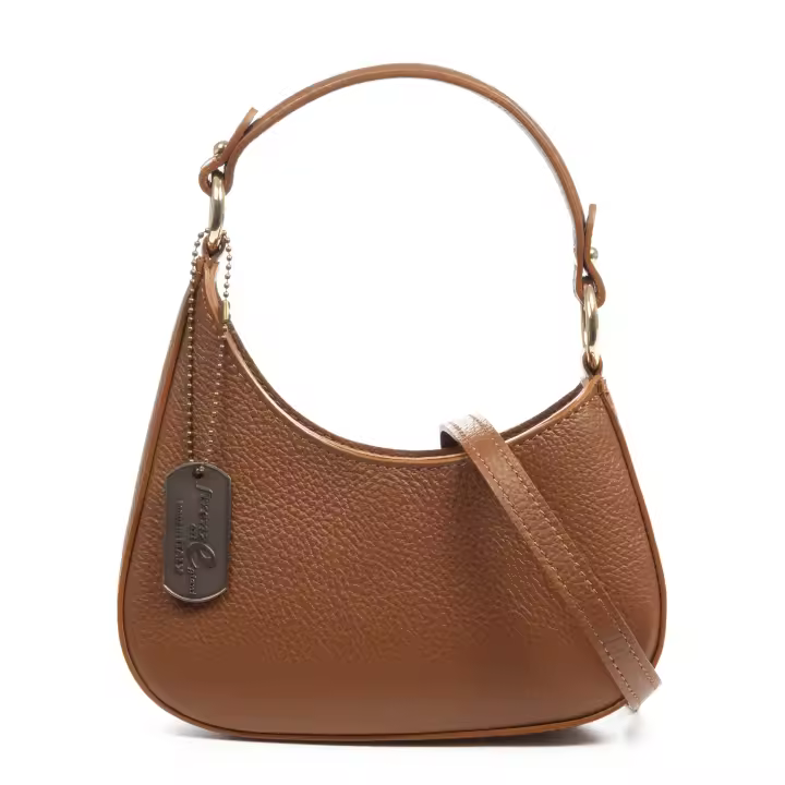 FIRENZE ARTEGIANI Arpaia bolso bandolera mujer. Piel Ruga auténtica. Fabricado en Italia 20x7x18 Cm. - 1