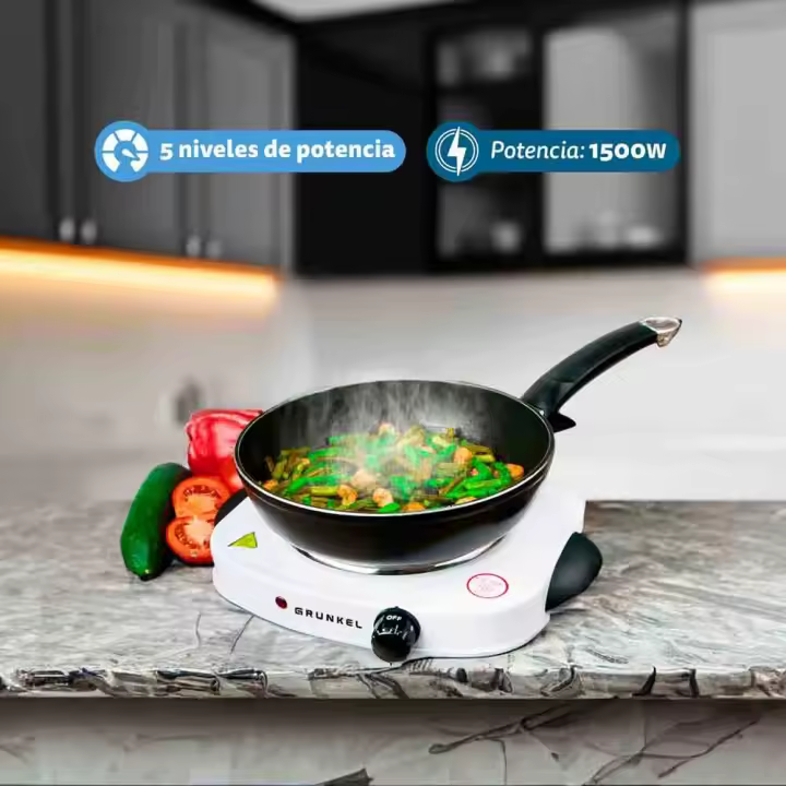 Hornillo eléctrico EHP-118 - Con 1500W -  Blanco - 1