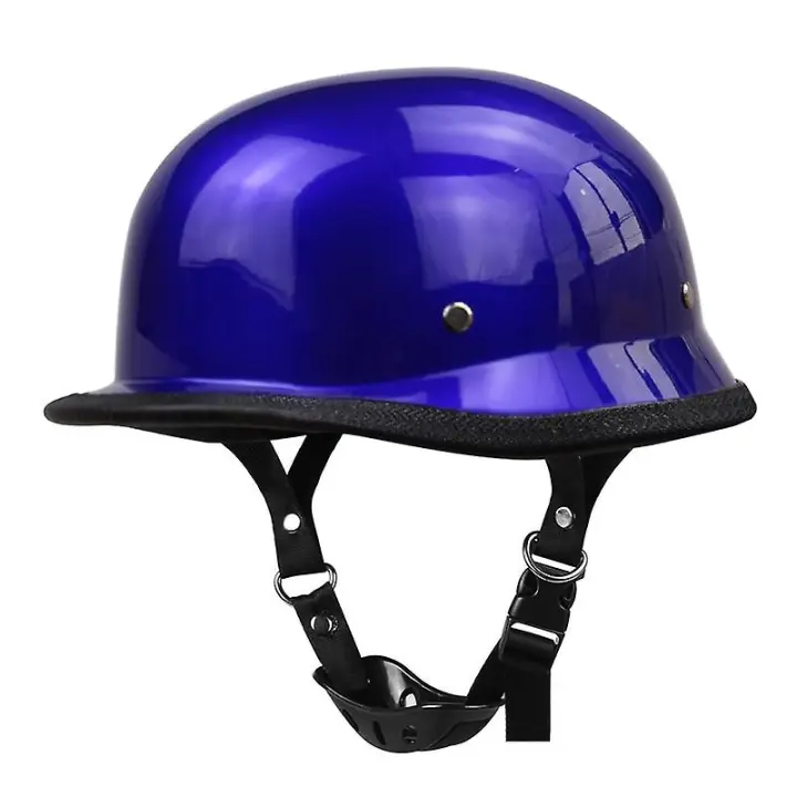 Motorcycle Helmet German Leather Vintage Half Helmet Casco Moto Motorcycle Open Face Helmet Biker Pilot Dot Certification S-xxl    Motorcycle Helmets - 1