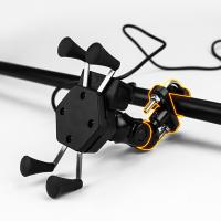 Kit De Montaje Para Manillar De Motocicleta Con Tornillo Universal 2.2cm Soporte De Clip Para Teléfono Móvil Accesorios De Barra De Manillar - details 6