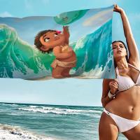 Toalla De Baño De Microfibra Moana Cartoon Para Playa Y Gimnasio Secado Rápido Accesorios De Gimnasio Decoración De Habitación Tamaño 30x60 Cm - details 2