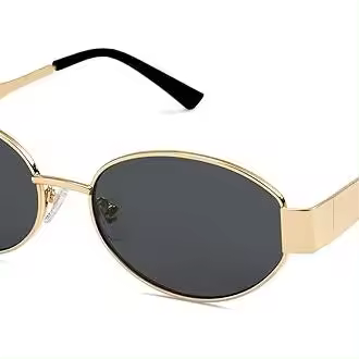 Gafas de sol ovaladas retro para mujeres y hombres, gafas de sol modernas, gafas clásicas con protección UV400 - 1