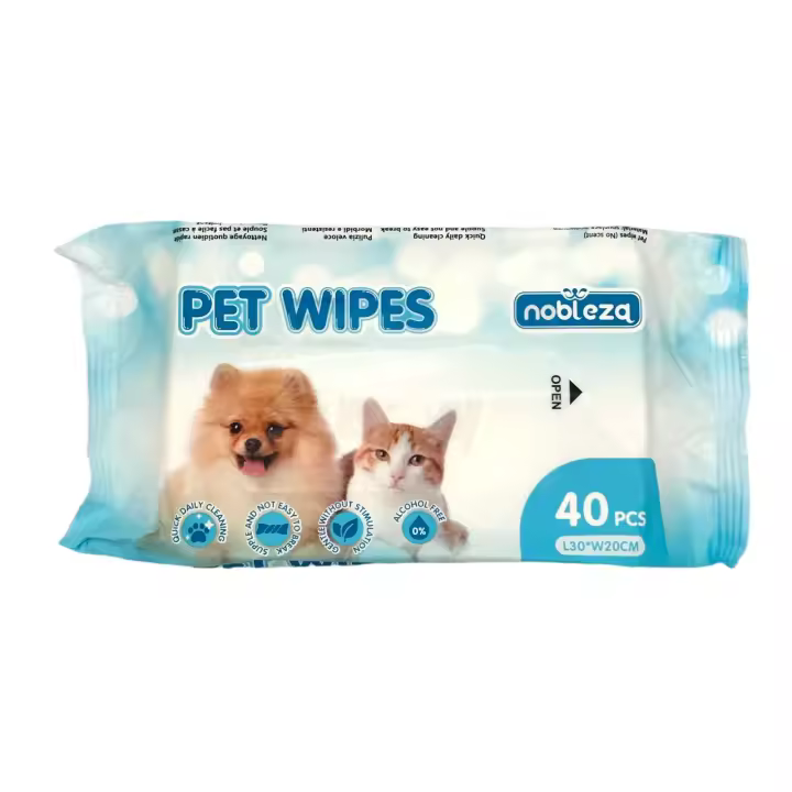 UNUSUAL- Nobleza Toallitas Higiene Perro y Gato | 120 Toallitas Desodorantes | Limpieza y Desodorización | Cuidado Mascotas | Toallitas Desodorizante Hipoalergénico | Limpieza y Desodorización Suaves e higiénicas | Toallitas no perfumadas - 1