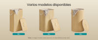SONGMICS Cesto para Ropa con Tapa, 60 L, Recogedor de Ropa de Bambú, rectangular, Caja para Ropa con Asas, Plegable, Bolsa de Ropa Extraíble y Lavable a Máquina, Natural - details 1