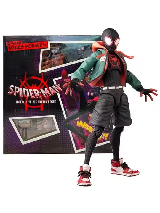 Figura De Acción Spider-Man into the Spider-Verse Sv Peter B. Parker Sentinel Miles Modelo De Juguetes PVC Para Coleccionistas - 1