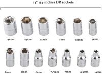 Herramienta de Mano Kit de Reparación de Autos Herramientas Mecánicas Universales de 3/8'' 1/2'' 1/4'' DR Set de Enchufes para Reparación en Casa - details 12