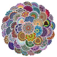50PCS Pegatinas De Motocicleta Impermeables De 50PCS Con Diseño De Mandalas Graffiti Para Casco Y Maletero Cubierta De Ralladuras Del Cuerpo De La Motocicleta - details 2