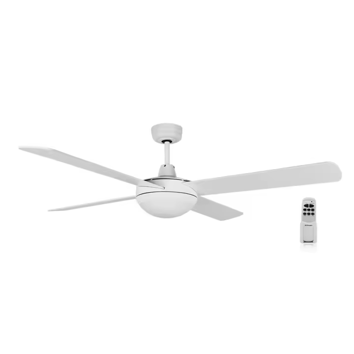 Ventilador de techo con luz Orbegozo CP 87132, 4 aspas, 3 velocidades, mando a distancia, 132 cm de diámetro, 60 W - 1