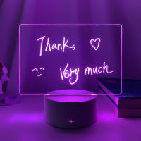 Lámpara De Escritorio Blanca Rewritable Con Tablero De Mensajes Luz Nocturna Para Habitación De Niñas Decoración De Pared Regalo Luz Suave Para Dormir - details 11